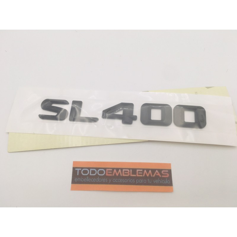 EMBLEMA LETRAS MERCEDES BENZ CLASE SL SL400 NEGRO