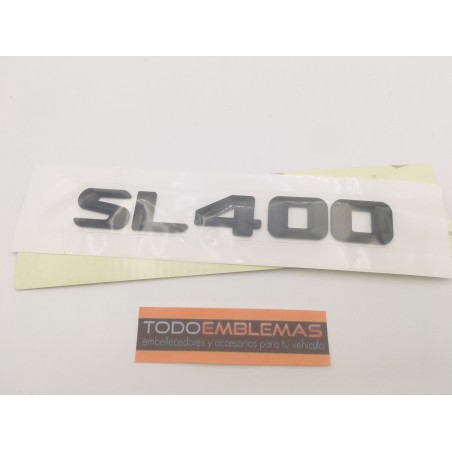 EMBLEMA LETRAS MERCEDES BENZ CLASE SL SL400 NEGRO