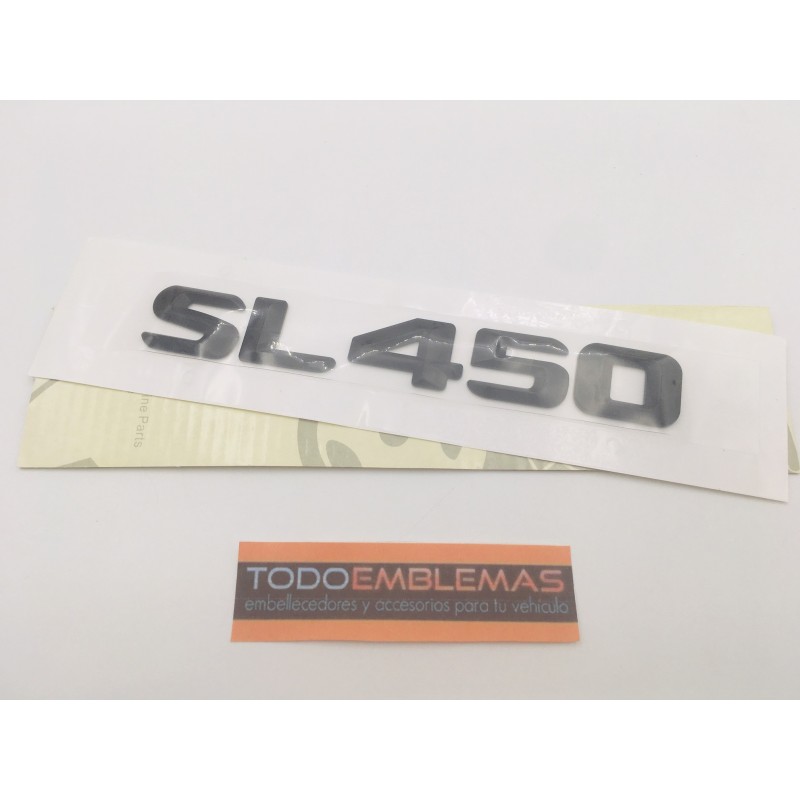 EMBLEMA LETRAS MERCEDES BENZ CLASE SL SL450 NEGRO