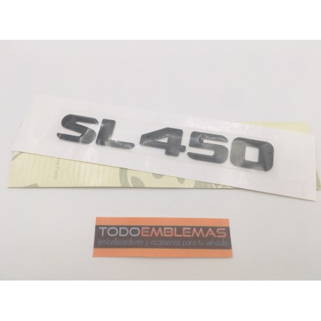 EMBLEMA LETRAS MERCEDES BENZ CLASE SL SL450 NEGRO