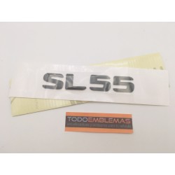 EMBLEMA LETRAS MERCEDES BENZ CLASE SL SL55 NEGROS