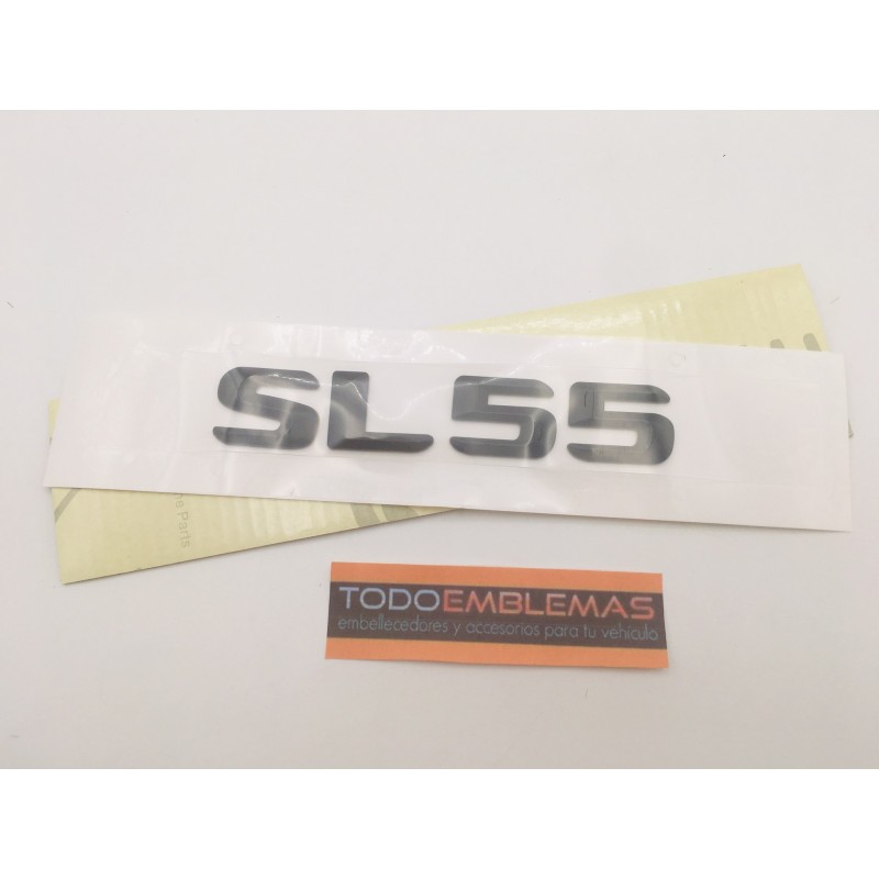 EMBLEMA LETRAS MERCEDES BENZ CLASE SL SL55 NEGROS