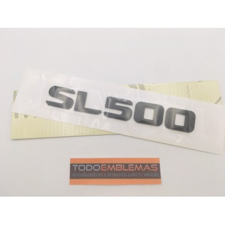 EMBLEMA LETRAS MERCEDES BENZ CLASE SL SL500 NEGRO