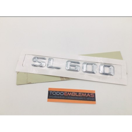 EMBLEMA LETRAS MERCEDES BENZ CLASE SL SL600 CROMADO