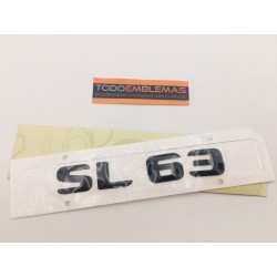 EMBLEMA LETRAS MERCEDES BENZ CLASE SL SL63 NEGRO
