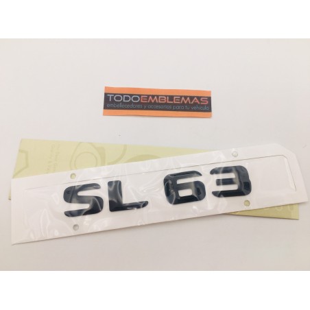 EMBLEMA LETRAS MERCEDES BENZ CLASE SL SL63 NEGRO
