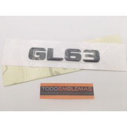 EMBLEMA LETRAS MERCEDES BENZ CLASE GL GL63 NEGRAS