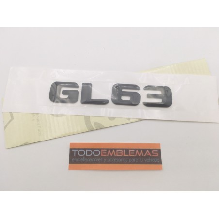 EMBLEMA LETRAS MERCEDES BENZ CLASE GL GL63 NEGRAS