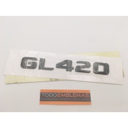 EMBLEMA LETRAS MERCEDES BENZ CLASE GL GL420 NEGRAS