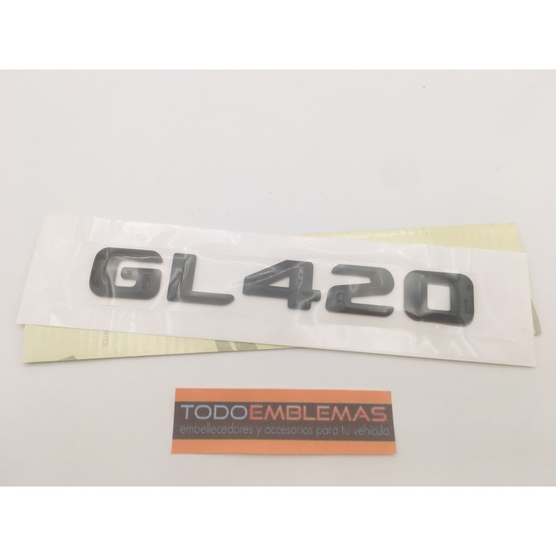 EMBLEMA LETRAS MERCEDES BENZ CLASE GL GL420 NEGRAS