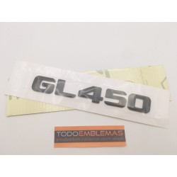 EMBLEMA LETRAS MERCEDES BENZ CLASE GL GL450 NEGRAS