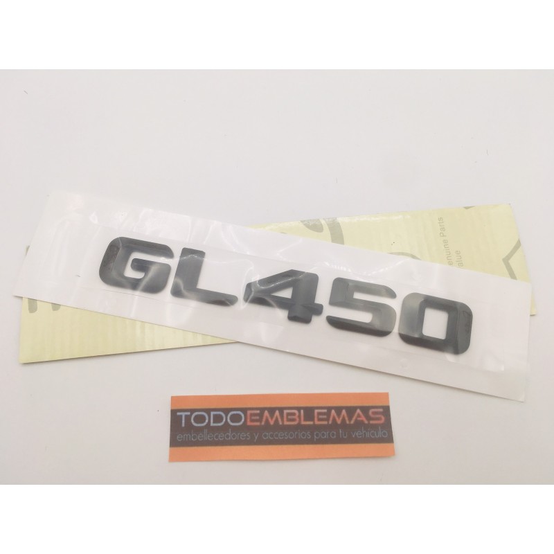 EMBLEMA LETRAS MERCEDES BENZ CLASE GL GL450 NEGRAS