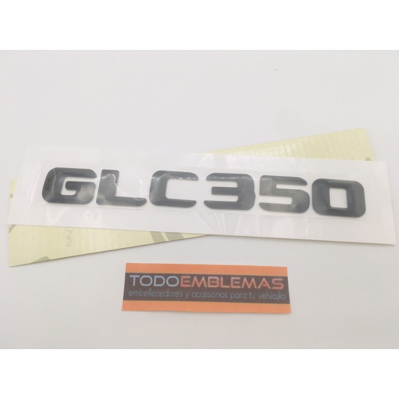 EMBLEMA LETRAS MERCEDES BENZ CLASE GLC GL350 NEGRAS