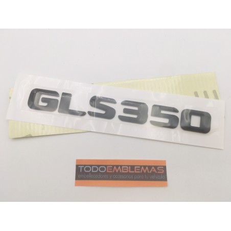NUEVO EMBLEMA LETRAS MERCEDES BENZ CLASE GLS GLS350 NEGRAS