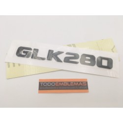 EMBLEMA LETRAS MERCEDES BENZ CLASE GLK GLK280 NEGRAS