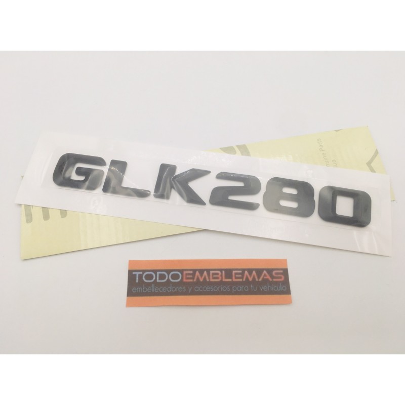 EMBLEMA LETRAS MERCEDES BENZ CLASE GLK GLK280 NEGRAS