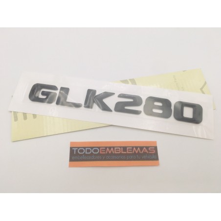 EMBLEMA LETRAS MERCEDES BENZ CLASE GLK GLK280 NEGRAS