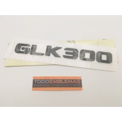 EMBLEMA LETRAS MERCEDES BENZ CLASE GLK GLK300 NEGRAS