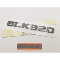 EMBLEMA LETRAS MERCEDES BENZ CLASE GLK GLK320 NEGRAS