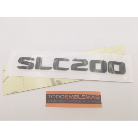 EMBLEMA LETRAS MERCEDES BENZ CLASE SLC SLC200 NEGRO