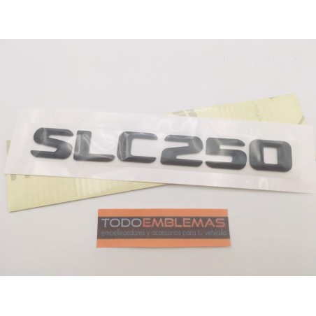 EMBLEMA LETRAS MERCEDES BENZ CLASE SLC SLC250 NEGRO