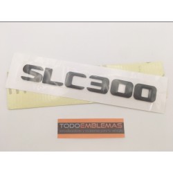 EMBLEMA LETRAS MERCEDES BENZ CLASE SLC SLC300 NEGRO