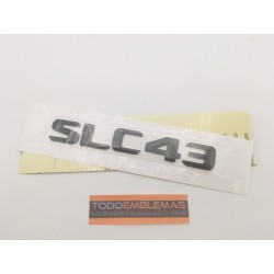 EMBLEMA LETRAS MERCEDES BENZ CLASE SLC SLC43 NEGRO
