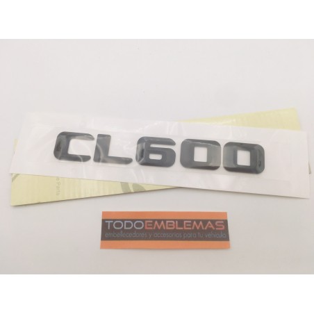 EMBLEMA LETRAS MERCEDES BENZ CLASE CL CL600 NEGRAS