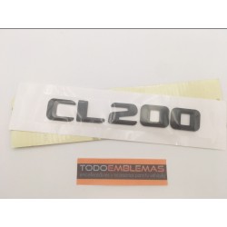 EMBLEMA LETRAS MERCEDES BENZ CLASE CL CL200 NEGRAS