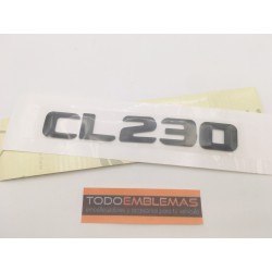 EMBLEMA LETRAS MERCEDES BENZ CLASE CL CL230 NEGRAS