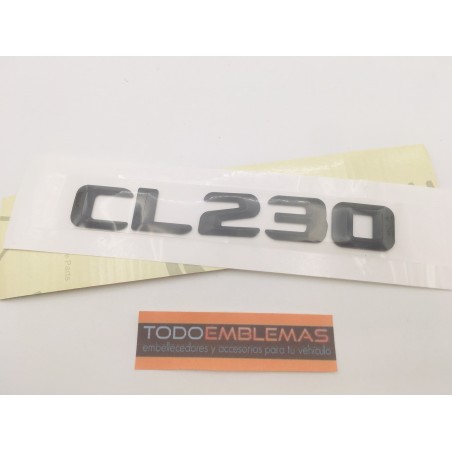 EMBLEMA LETRAS MERCEDES BENZ CLASE CL CL230 NEGRAS