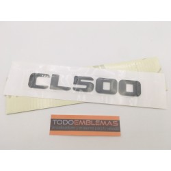 EMBLEMA LETRAS MERCEDES BENZ CLASE CL CL500 NEGRAS