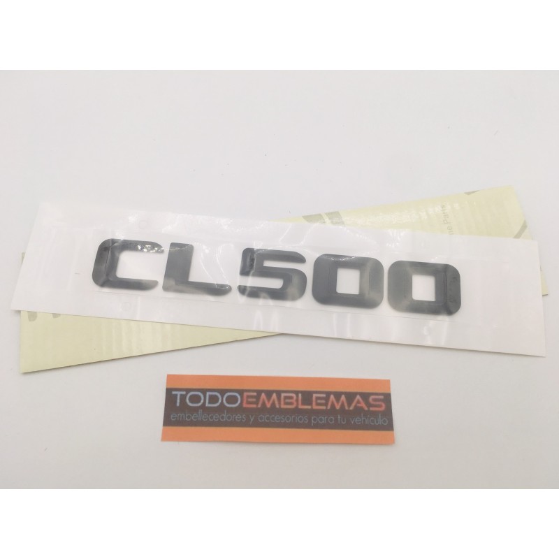 EMBLEMA LETRAS MERCEDES BENZ CLASE CL CL500 NEGRAS