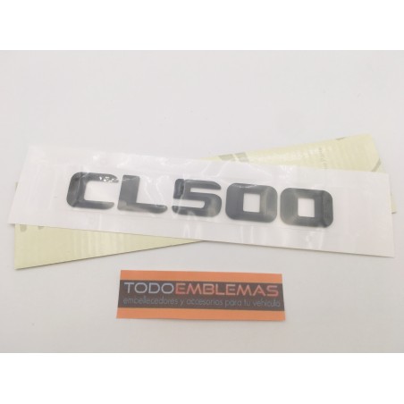 EMBLEMA LETRAS MERCEDES BENZ CLASE CL CL500 NEGRAS