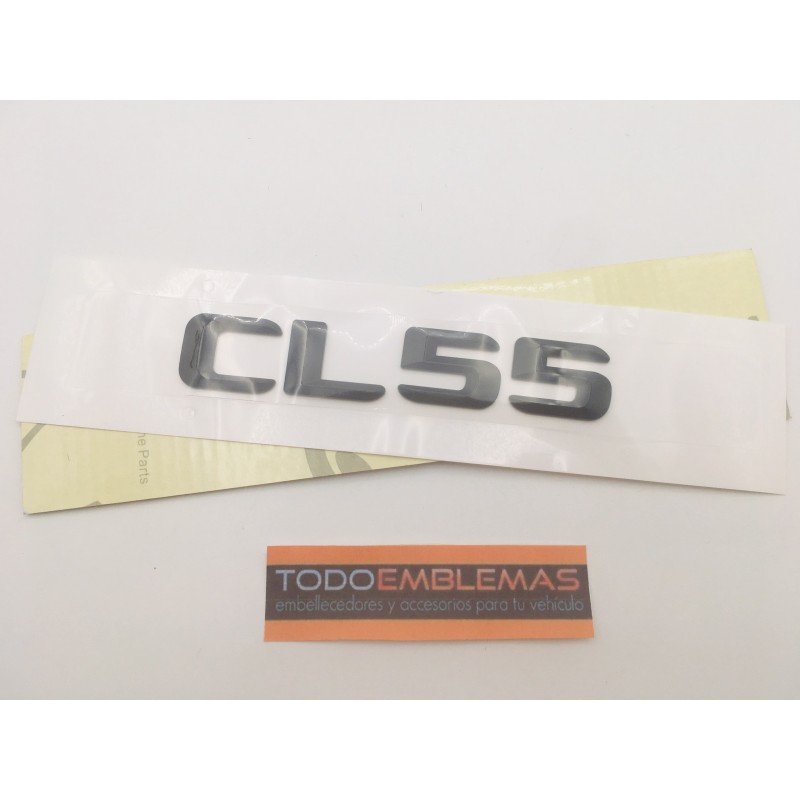 EMBLEMA LETRAS MERCEDES BENZ CLASE CL CL55 NEGRAS