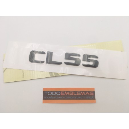 EMBLEMA LETRAS MERCEDES BENZ CLASE CL CL55 NEGRAS