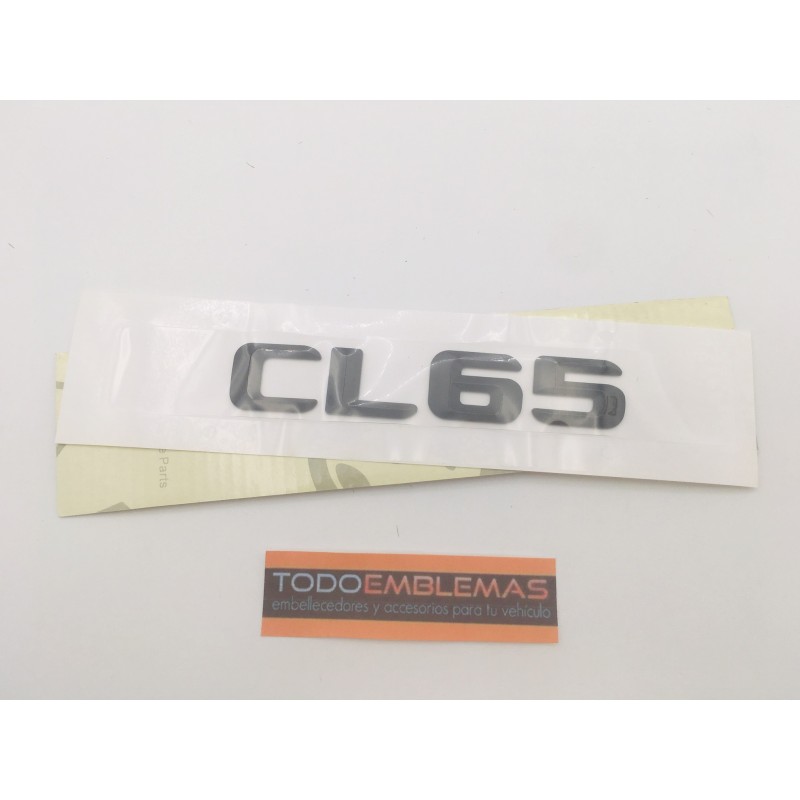 EMBLEMA LETRAS MERCEDES BENZ CLASE CL CL65 NEGRAS