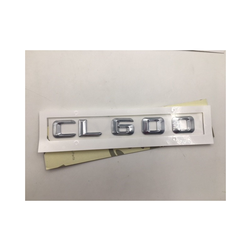 EMBLEMA LETRAS MERCEDES BENZ CLASE CL CL600 CROMADAS