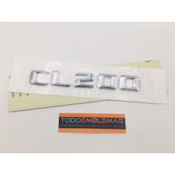 EMBLEMA LETRAS MERCEDES BENZ CLASE CL CL200 CROMADAS