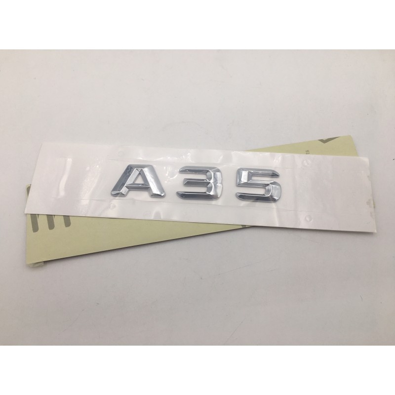 EMBLEMA LETRAS MERCEDES BENZ CLASE A A35 CROMADAS