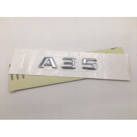 EMBLEMA LETRAS MERCEDES BENZ CLASE A A35 CROMADAS