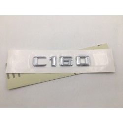 EMBLEMA LETRAS MERCEDES BENZ CLASE C C160 CROMADAS