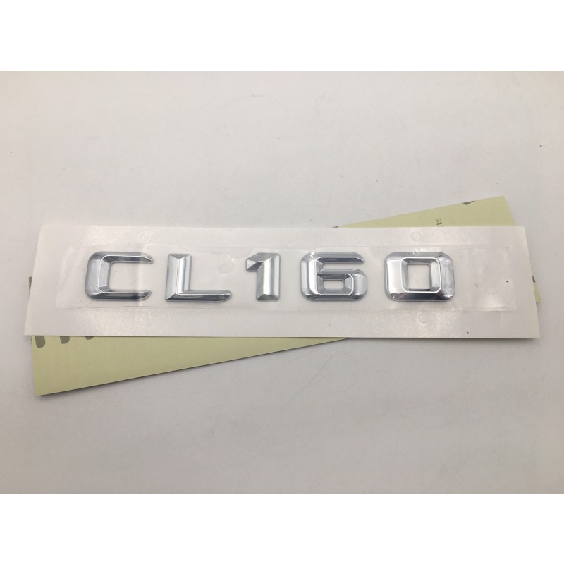 EMBLEMA LETRAS MERCEDES BENZ CLASE CL CL160 CROMADAS