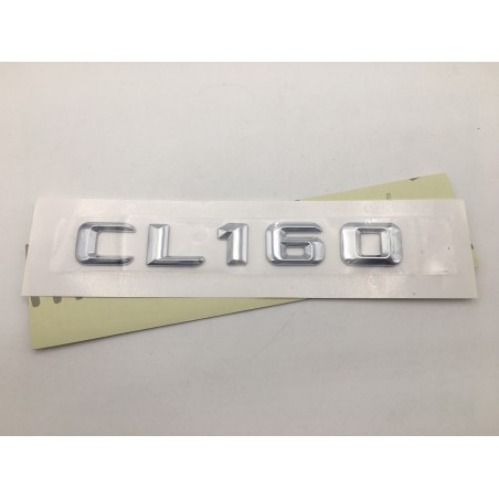 EMBLEMA LETRAS MERCEDES BENZ CLASE CL CL160 CROMADAS