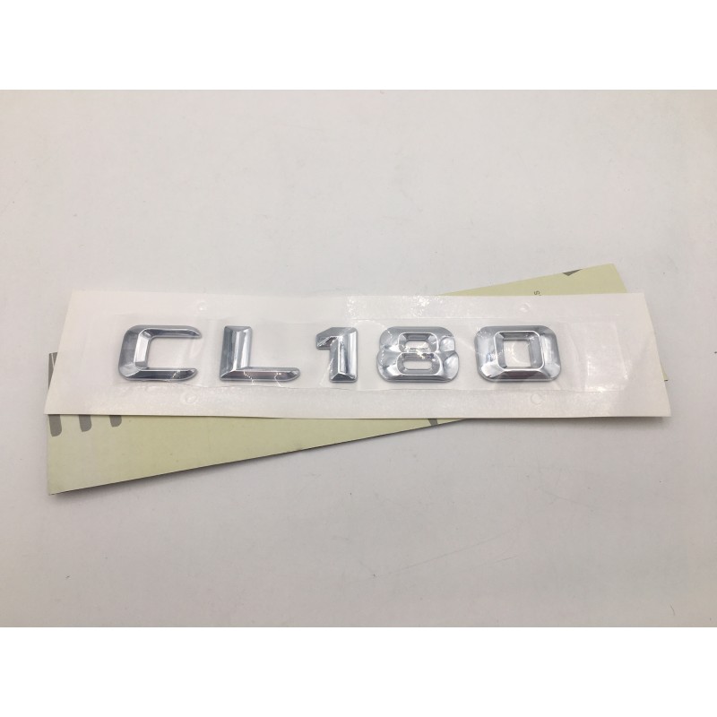 EMBLEMA LETRAS MERCEDES BENZ CLASE CL CL180 CROMADAS