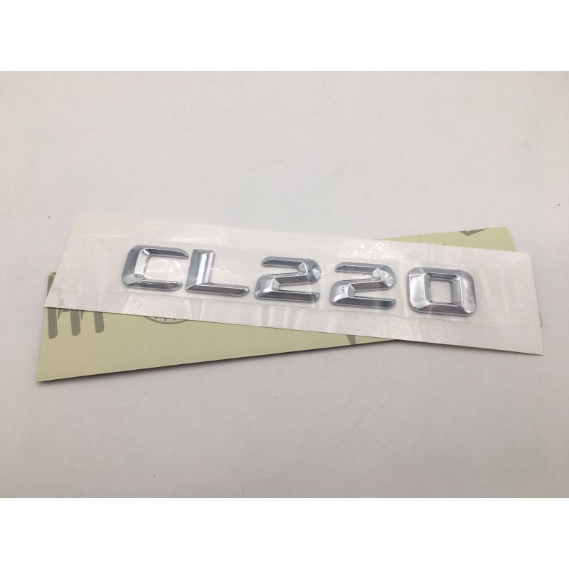 EMBLEMA LETRAS MERCEDES BENZ CLASE CL CL220 CROMADAS