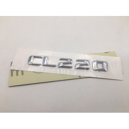 EMBLEMA LETRAS MERCEDES BENZ CLASE CL CL220 CROMADAS