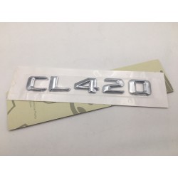 EMBLEMA LETRAS MERCEDES BENZ CLASE CL CL420 CROMADAS