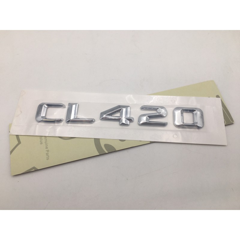 EMBLEMA LETRAS MERCEDES BENZ CLASE CL CL420 CROMADAS