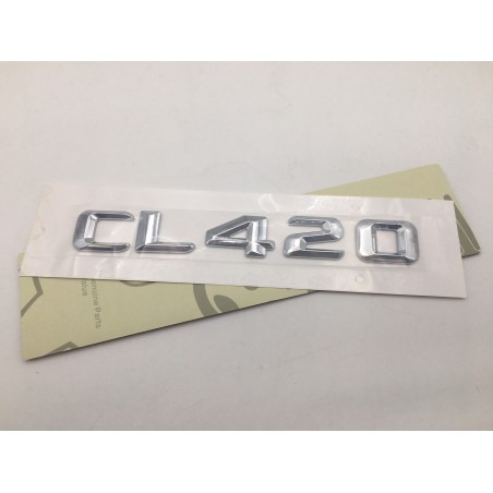 EMBLEMA LETRAS MERCEDES BENZ CLASE CL CL420 CROMADAS
